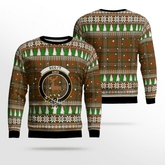 Clan Scott Brown Modern Crest Tartan Christmas Ugly Sweater AA62 Scott Brown Modern Crest Tartan Tartan Ugly Sweater